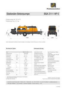 BSA 2111 HP E Typenblatt DE