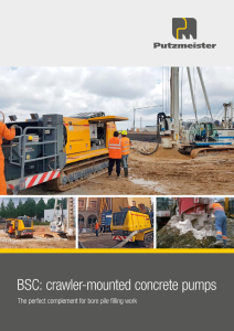 BSC Crawler Concrete Pumps Brochure EN